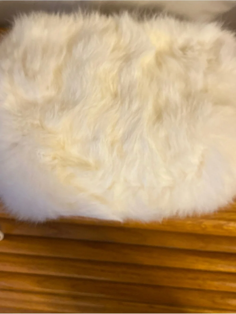 Vintage 50’s White Rabbit Fur Childrens Hand Muff
